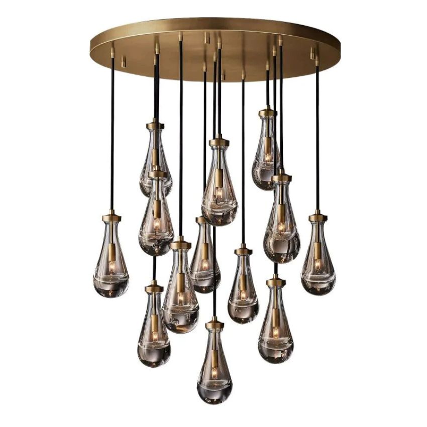 Raindrops Round Chandelier 36"