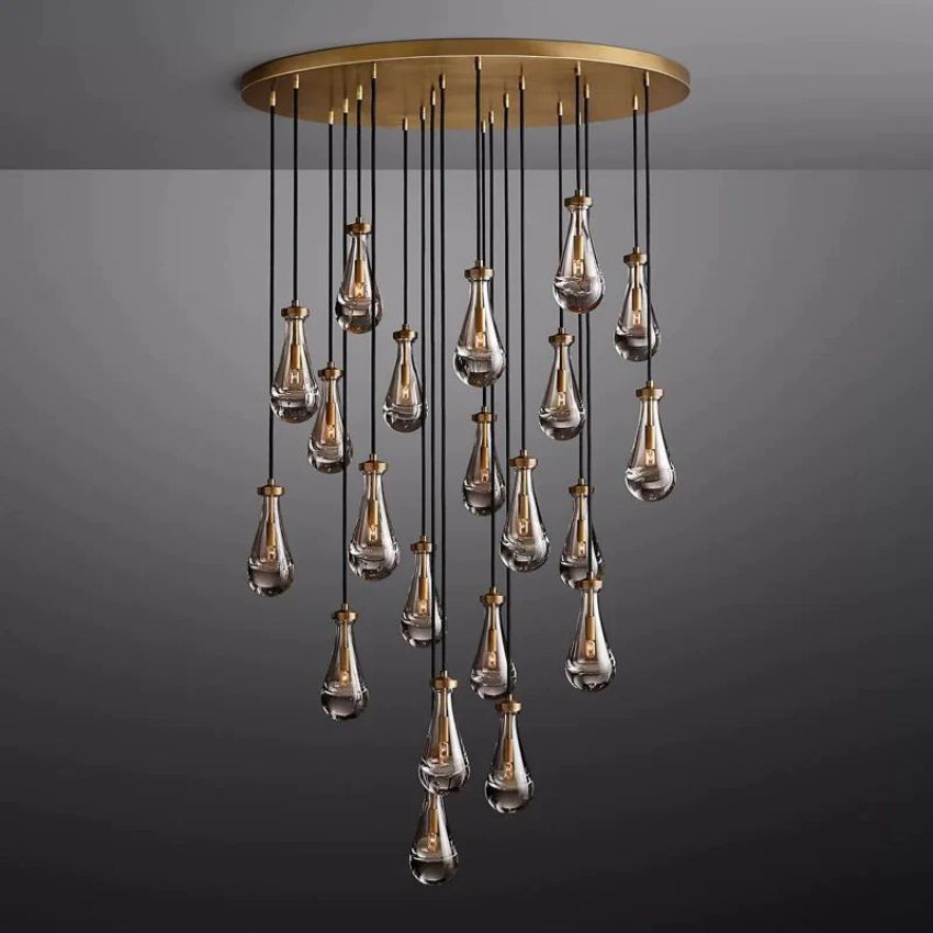 Raindrops Round Chandelier 47"