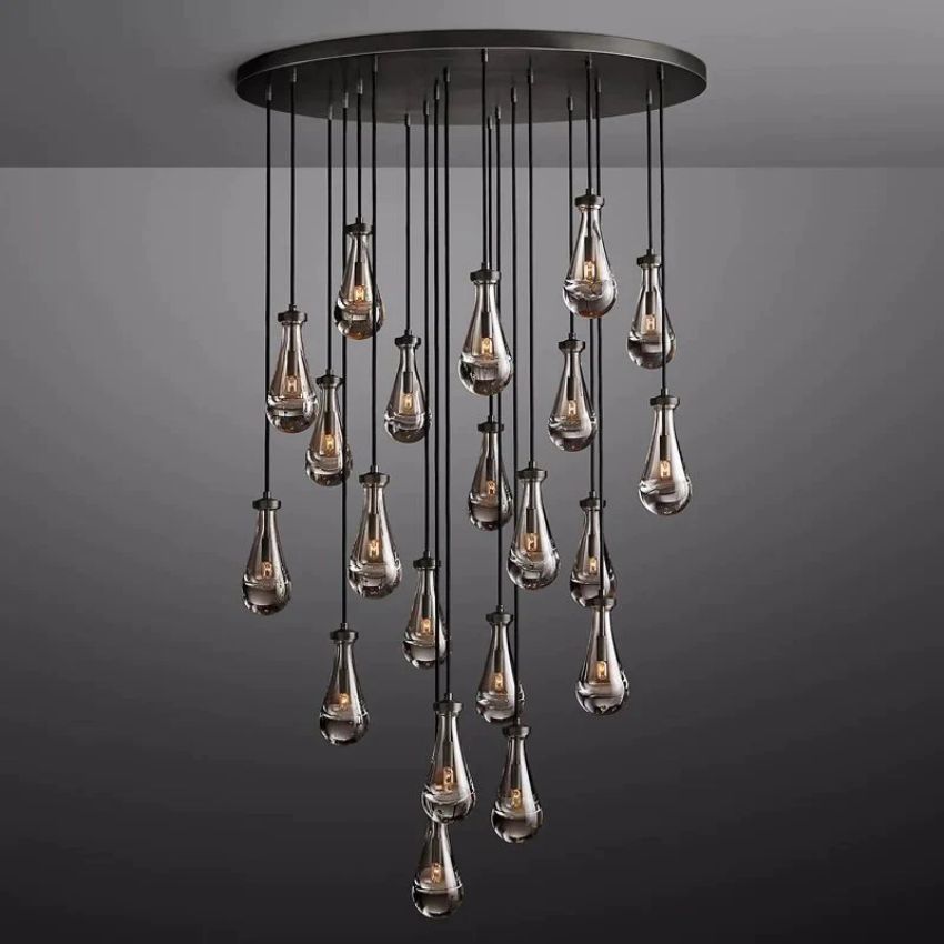 Raindrops Round Chandelier 47"