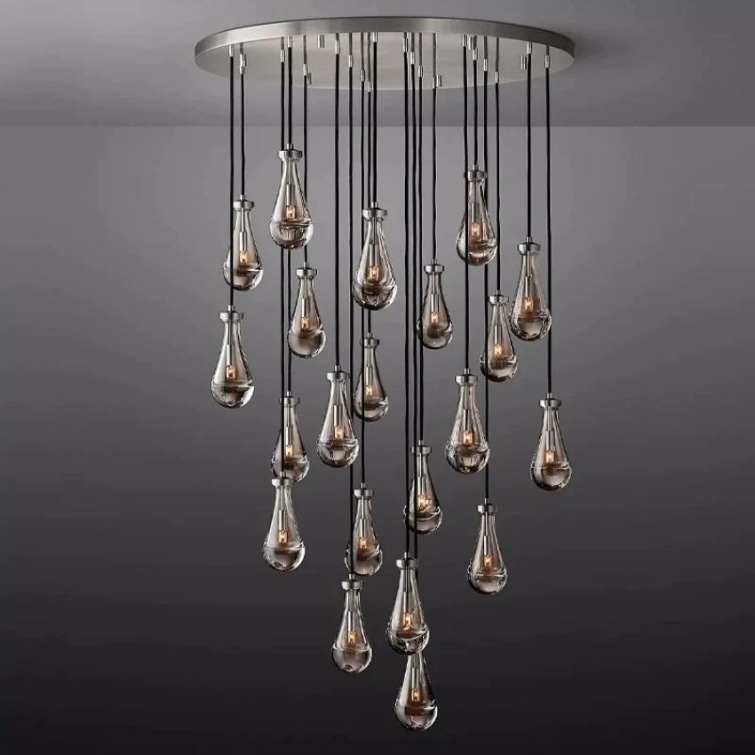 Raindrops Round Chandelier 47"