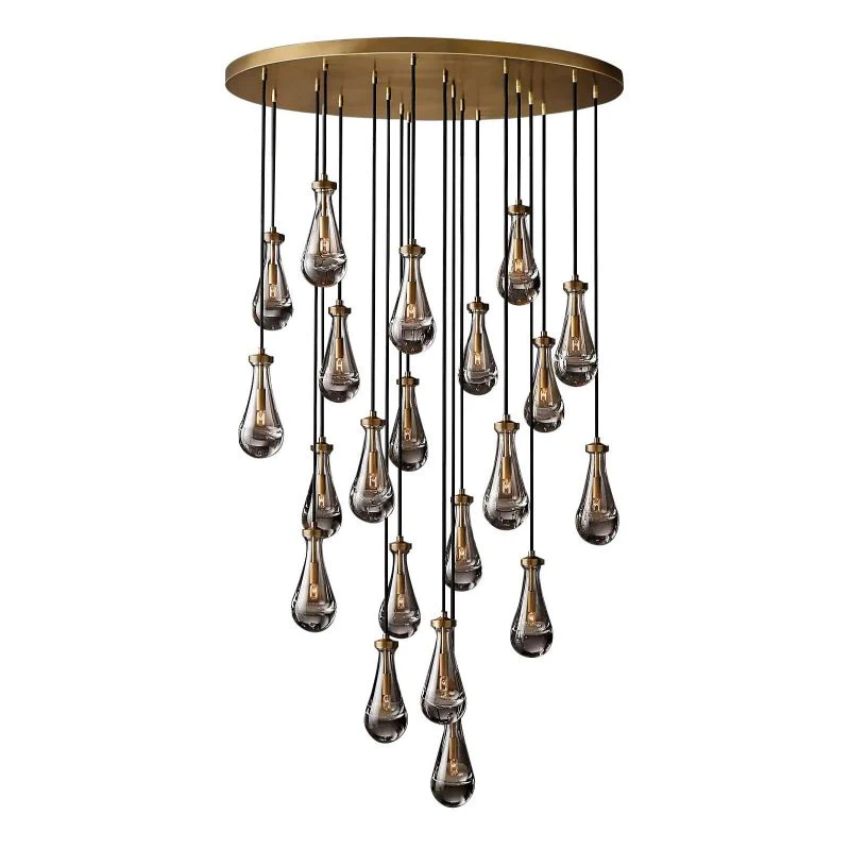 Raindrops Round Chandelier 47"