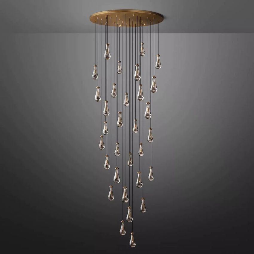 Raindrops Round Chandelier 60"