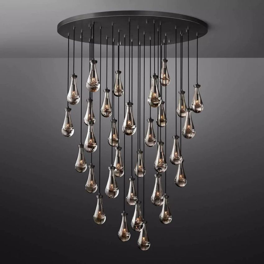 Raindrops Round Chandelier 60"