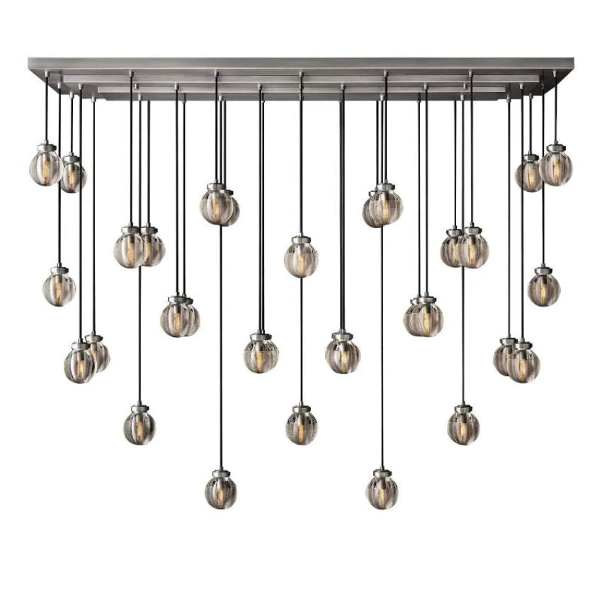 Alieen Pearl Ball Rectangular Chandelier 72”