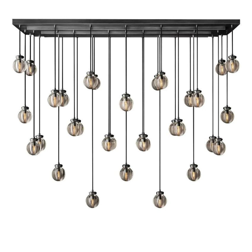 Alieen Pearl Ball Rectangular Chandelier 72”