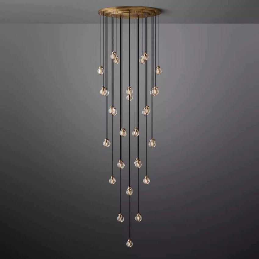 Alieen Pearl Ball Round Chandelier 48"