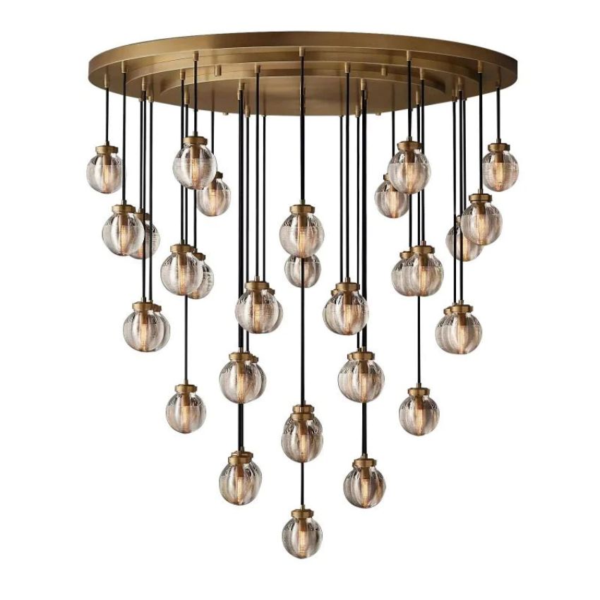 Alieen Pearl Ball Round Chandelier 48"