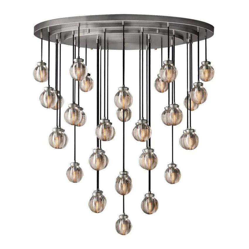 Alieen Pearl Ball Round Chandelier 48"