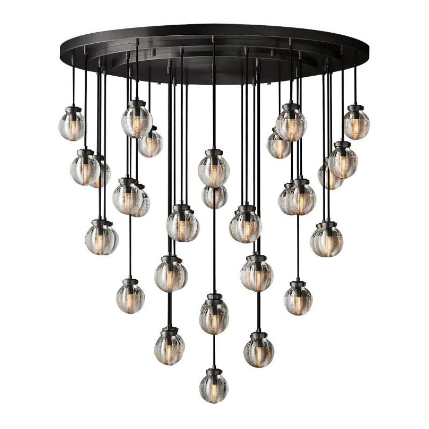 Alieen Pearl Ball Round Chandelier 48"