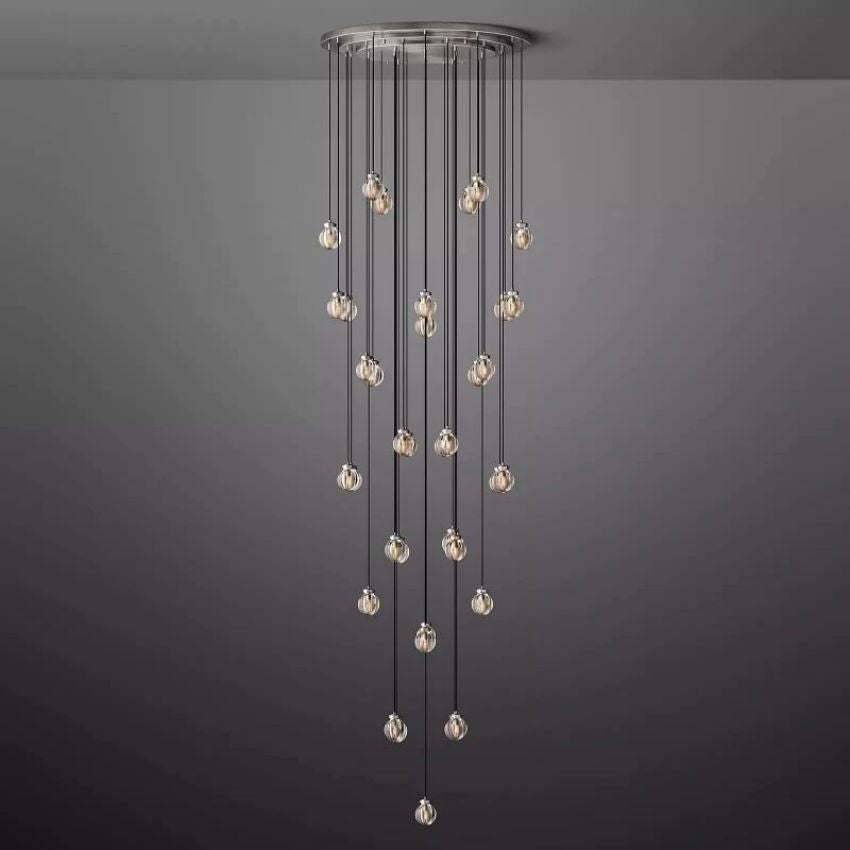 Alieen Pearl Ball Round Chandelier 48"