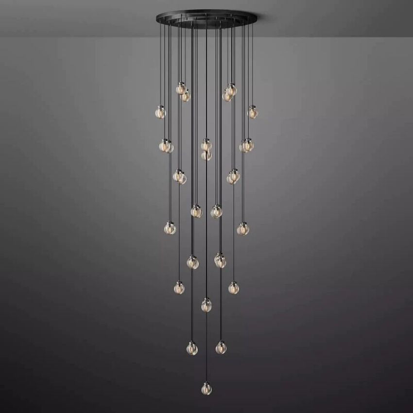 Alieen Pearl Ball Round Chandelier 48"