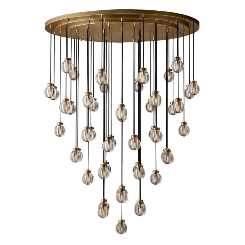 Alieen Pearl Ball Round Chandelier 60"