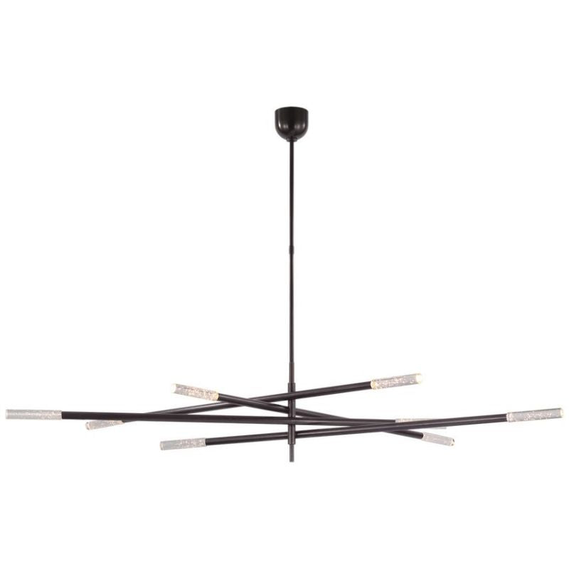 Rousseau Oversized Eight Light Articulating Chandelier