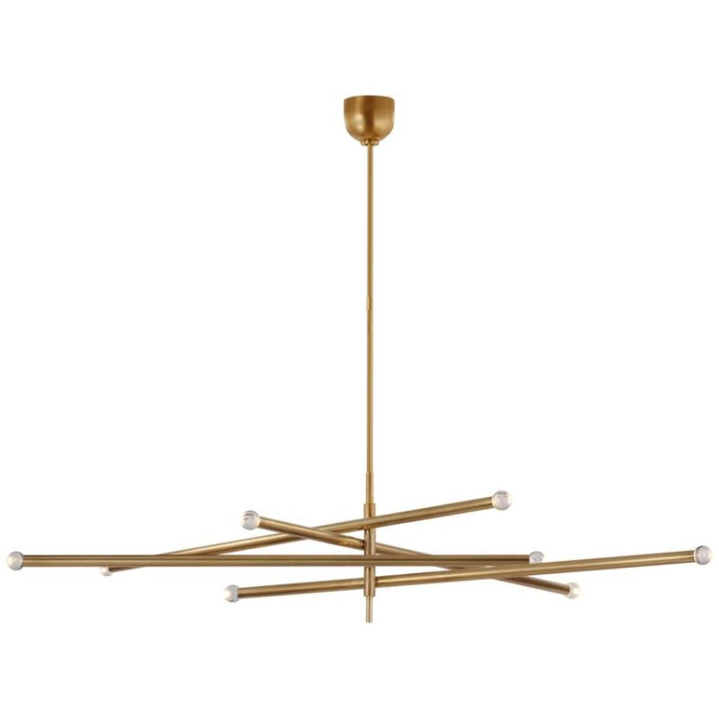 Rousseau Oversized Eight Light Articulating Chandelier