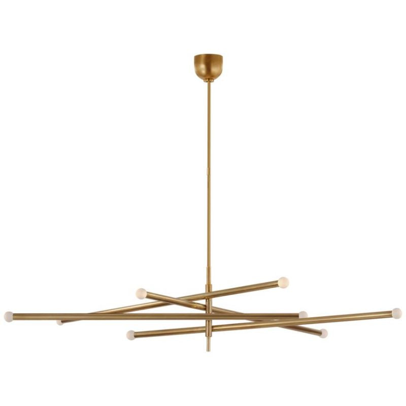 Rousseau Oversized Eight Light Articulating Chandelier