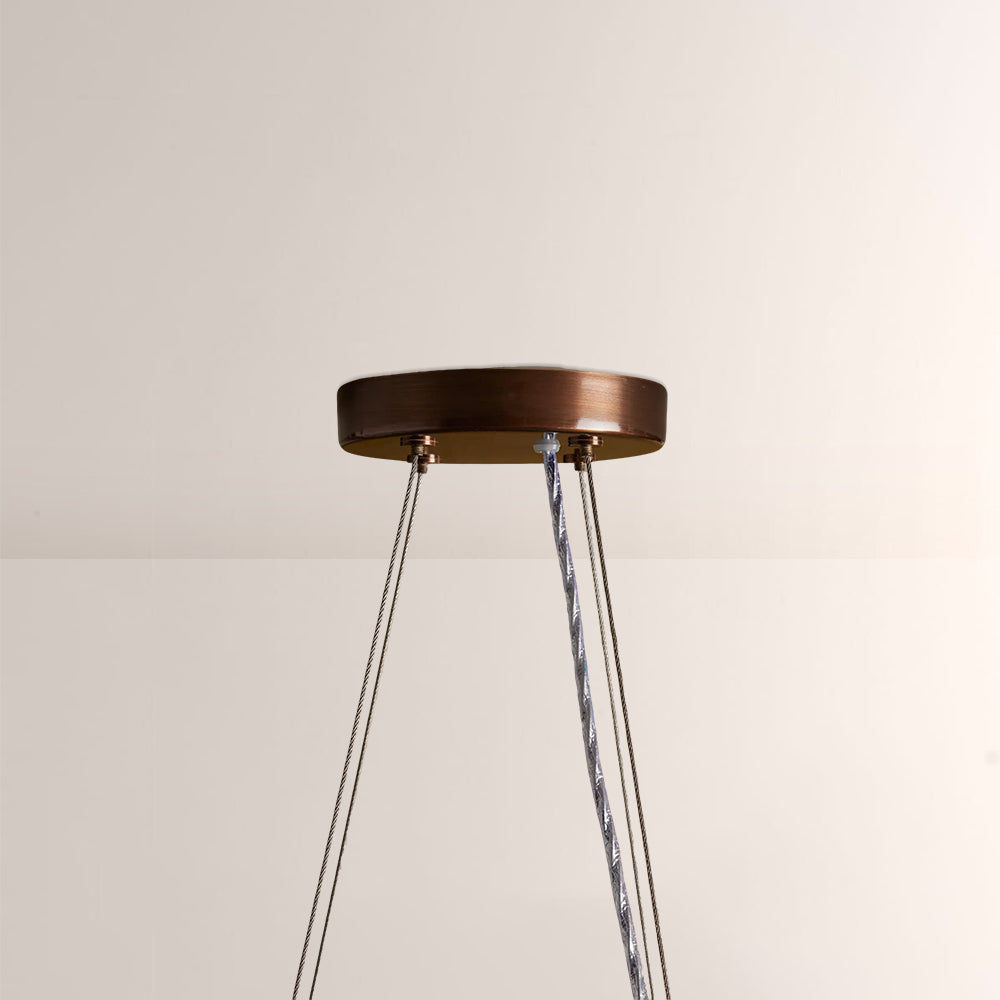 Rowan Jute Fringe Round Chandelier