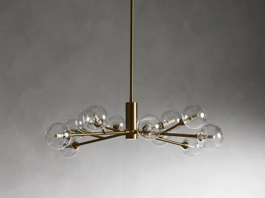 Sera Glass Globe Chandelier 36"47"59"