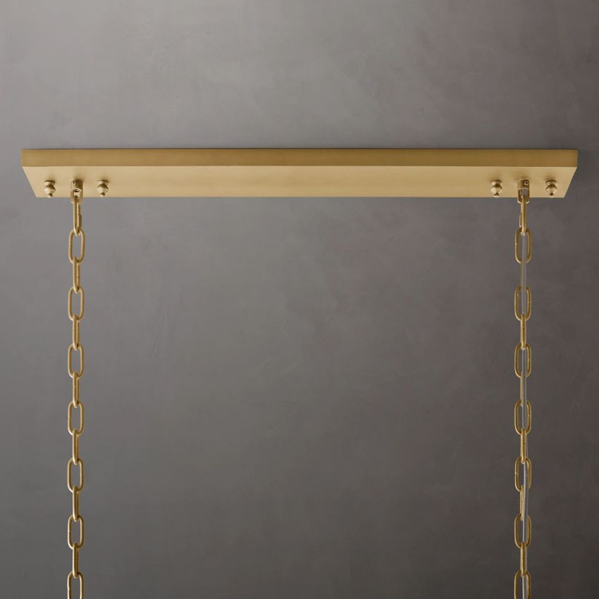 French Classicm Rectangular Chandelier 49"