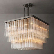 Ice 3-Tier Square Chandelier 45” 60"