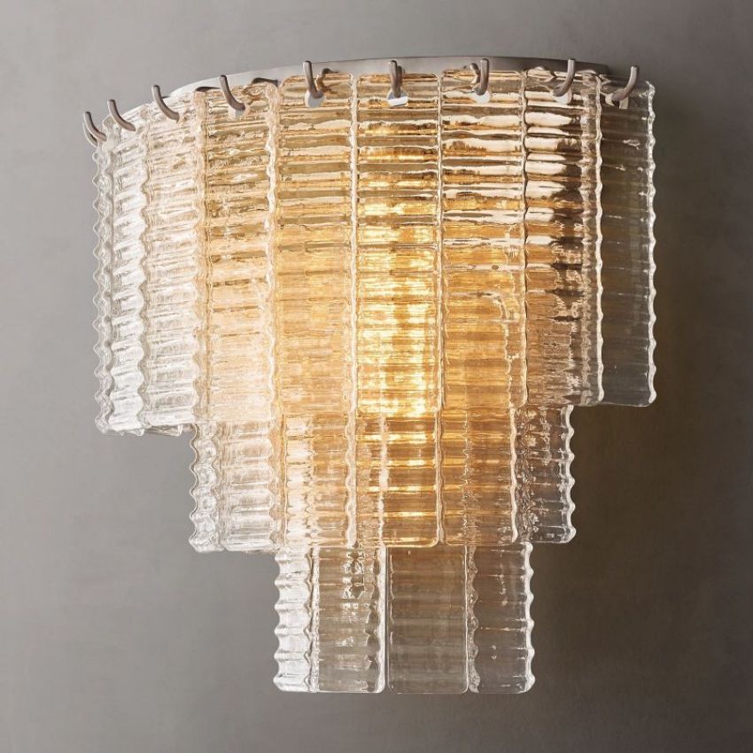 Siri Clear Glass Wall Sconce