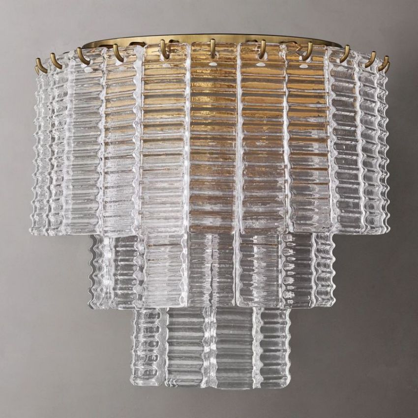 Siri Clear Glass Wall Sconce