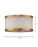 Small Upsala Alabaster Flush Mount Ceiling Light