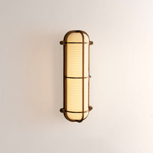 Solara Ribbed Glass Wall Sconce