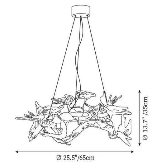 Swallow Branch Chandelier