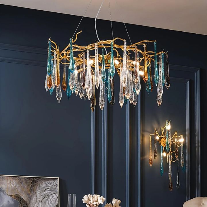 Teardrop Crystal Chandelier