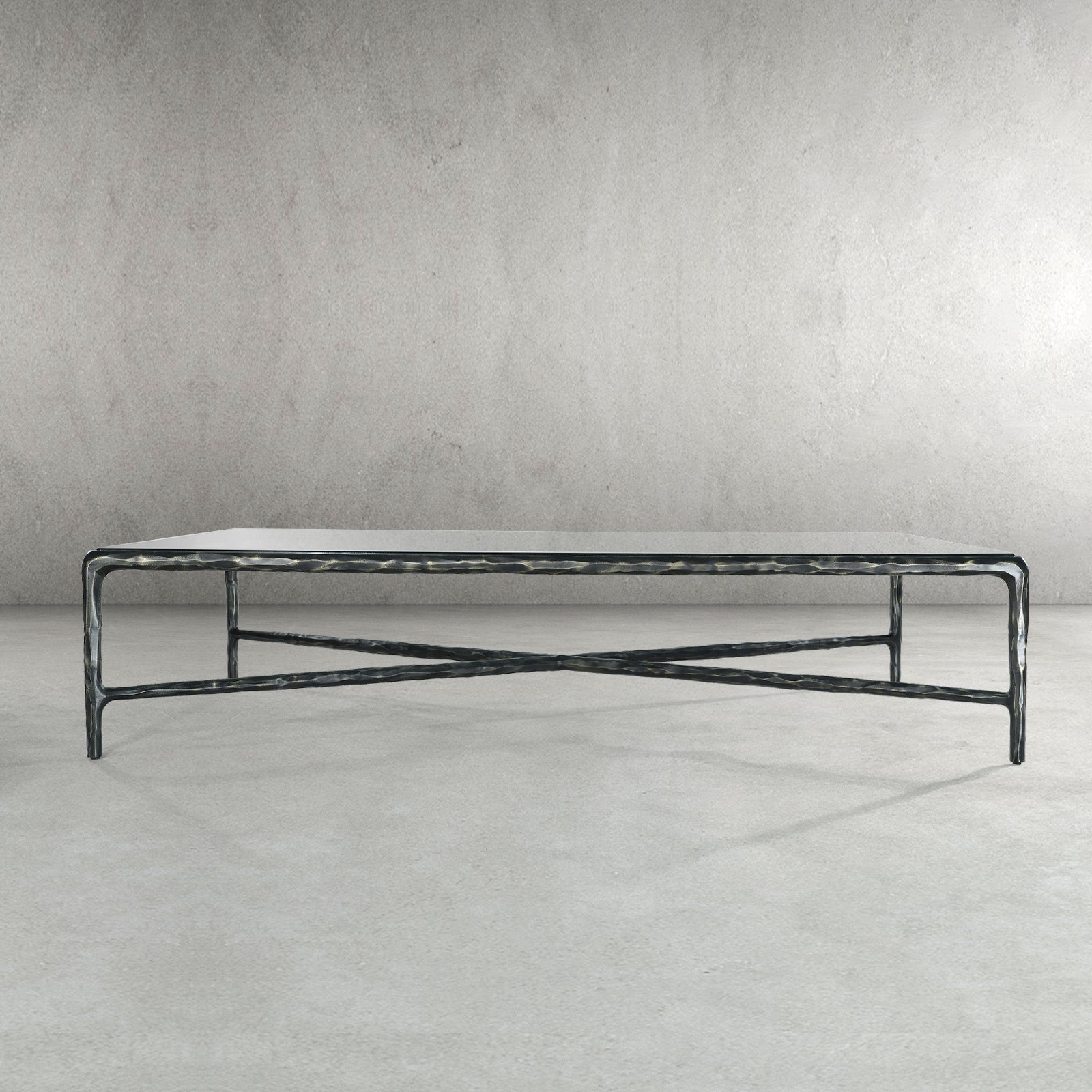 Thaddeus Glass Rectangular Coffee Table