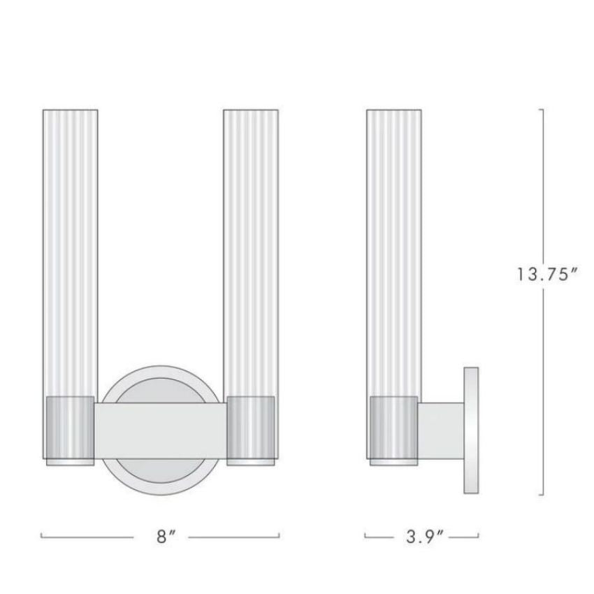 Prismatic upgraded Double Sconce