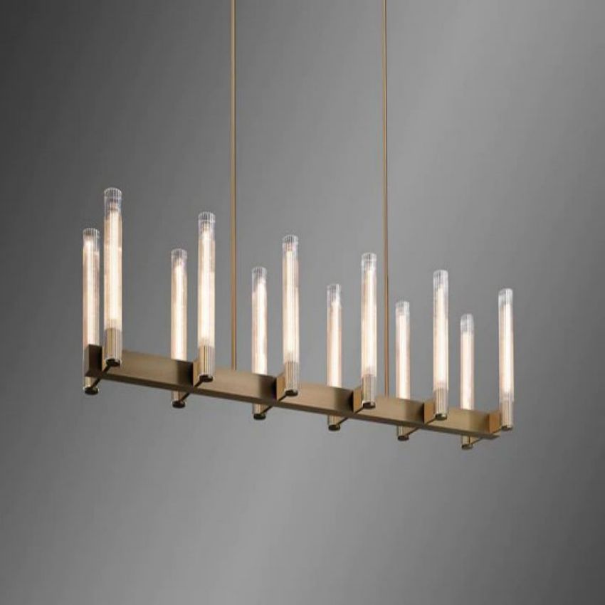 Prismatic upgraded Linear Chandelier 60"