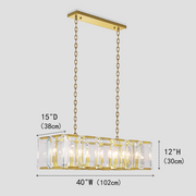 Malone Crystal Rectangular Chandelier