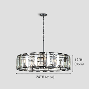 Malone Crystal Round Chandelier 24"