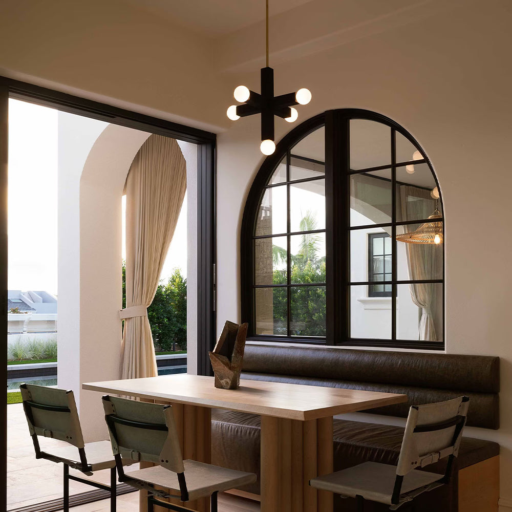 Unison Wood Cross Globe Chandelier