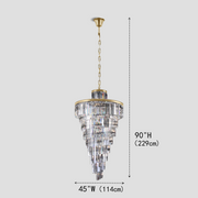 Beckett Multi-Tiered/ Layered Crystal Rod Chandelier