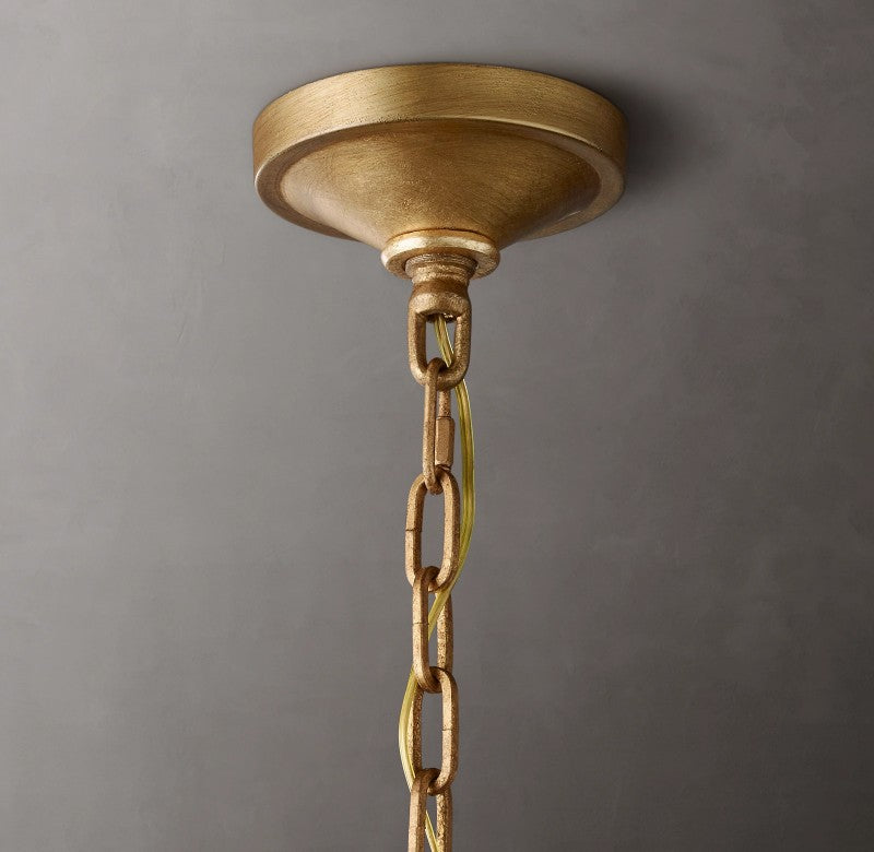 Vintage Openwork Round Chandelier 60"