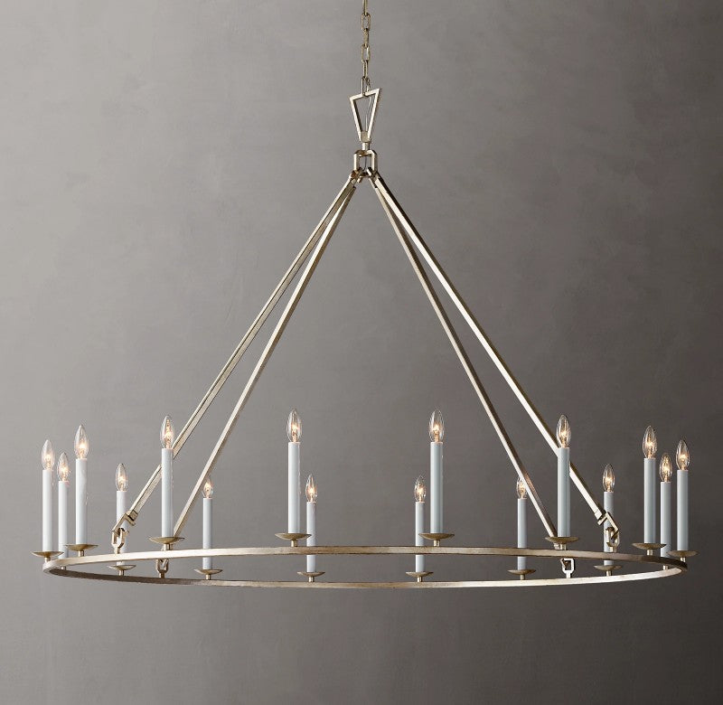 Vintage Openwork Round Chandelier 60"