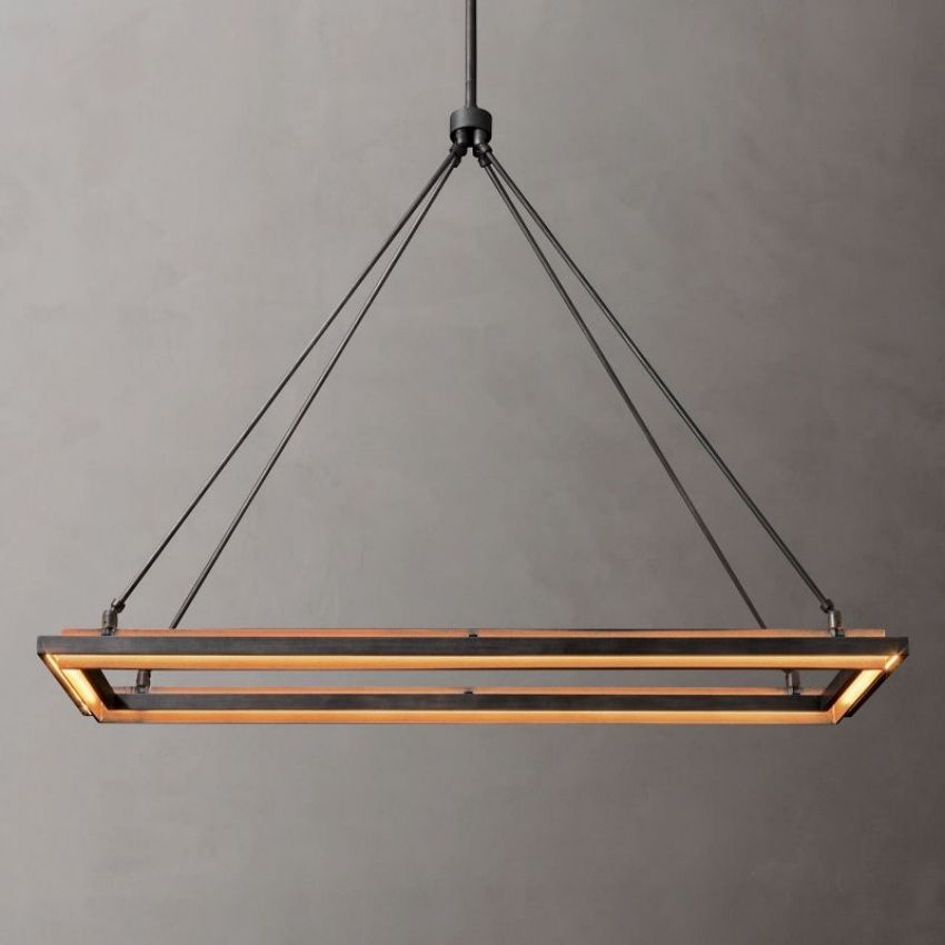 Vitas Rectangular Chandelier 48“