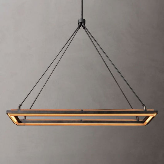 Vitas Rectangular Chandelier 62"