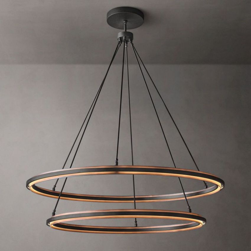 Vitas Two-Tier Round Chandelier 60"