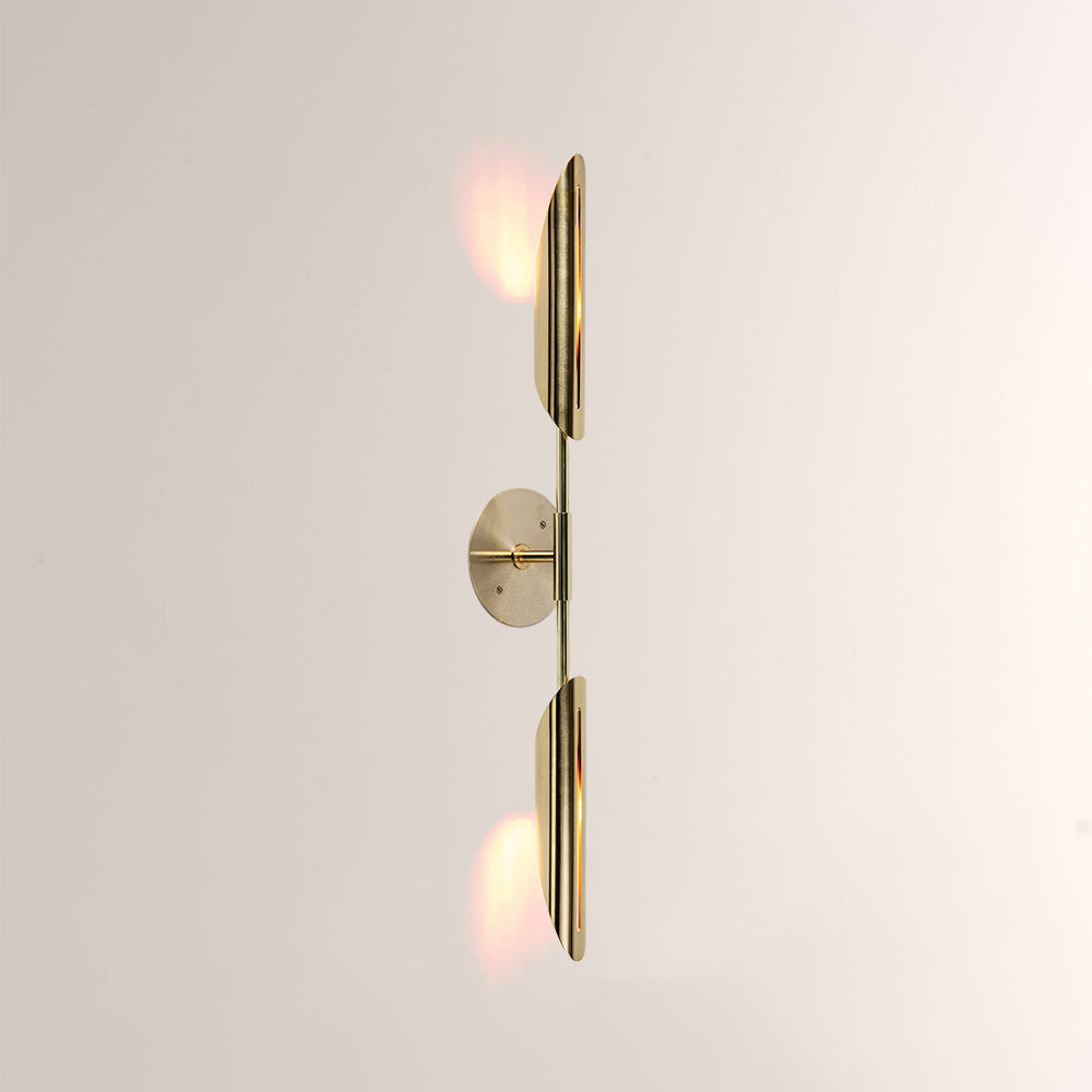 Voyant Dual-Sculpt Brass Wall Sconce