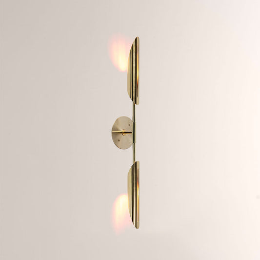 Voyant Dual-Sculpt Brass Wall Sconce