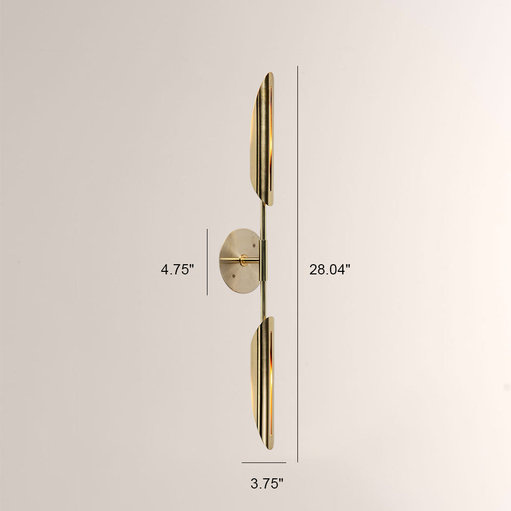 Voyant Dual-Sculpt Brass Wall Sconce