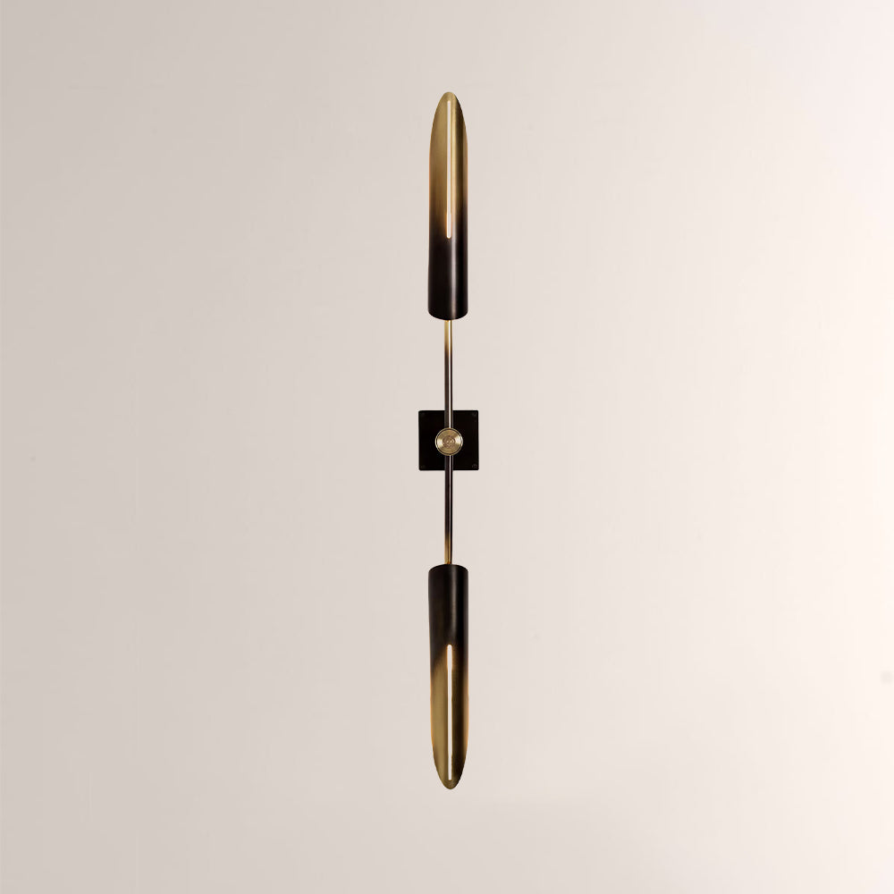 Voyant Dual-Sculpt Brass Wall Sconce