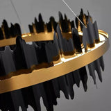 Wave 2-Tier Modern Round Chandelier