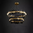 Wave 2-Tier Modern Round Chandelier