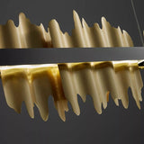 Wave Modern Sculpture Linear Chandelier