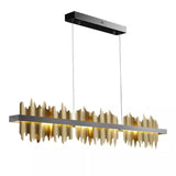 Wave Modern Sculpture Linear Chandelier