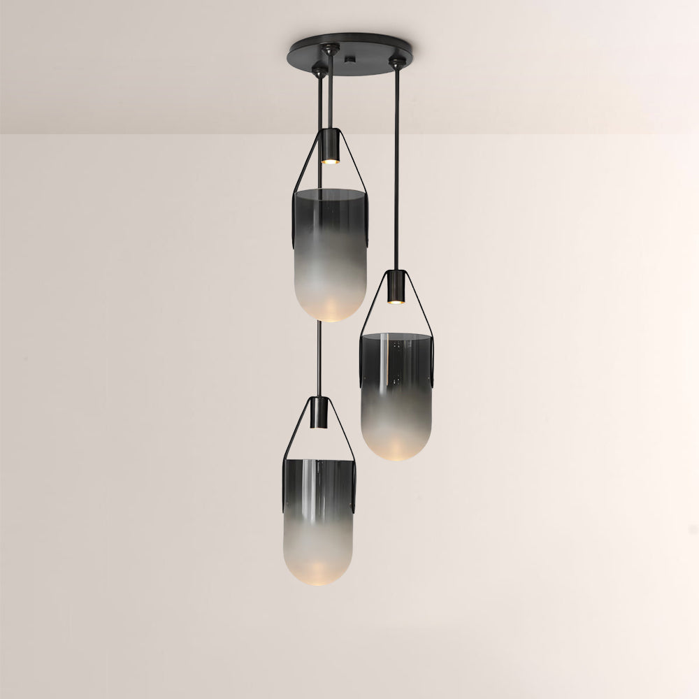 Welden Ombre Glass Cluster Chandelier